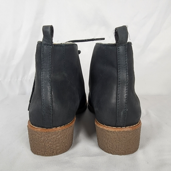 NEW Rebecca Minkoff Persys Shearling Lace-Up Boot Women's 6 Petrol Green Black - Picture 9 of 12